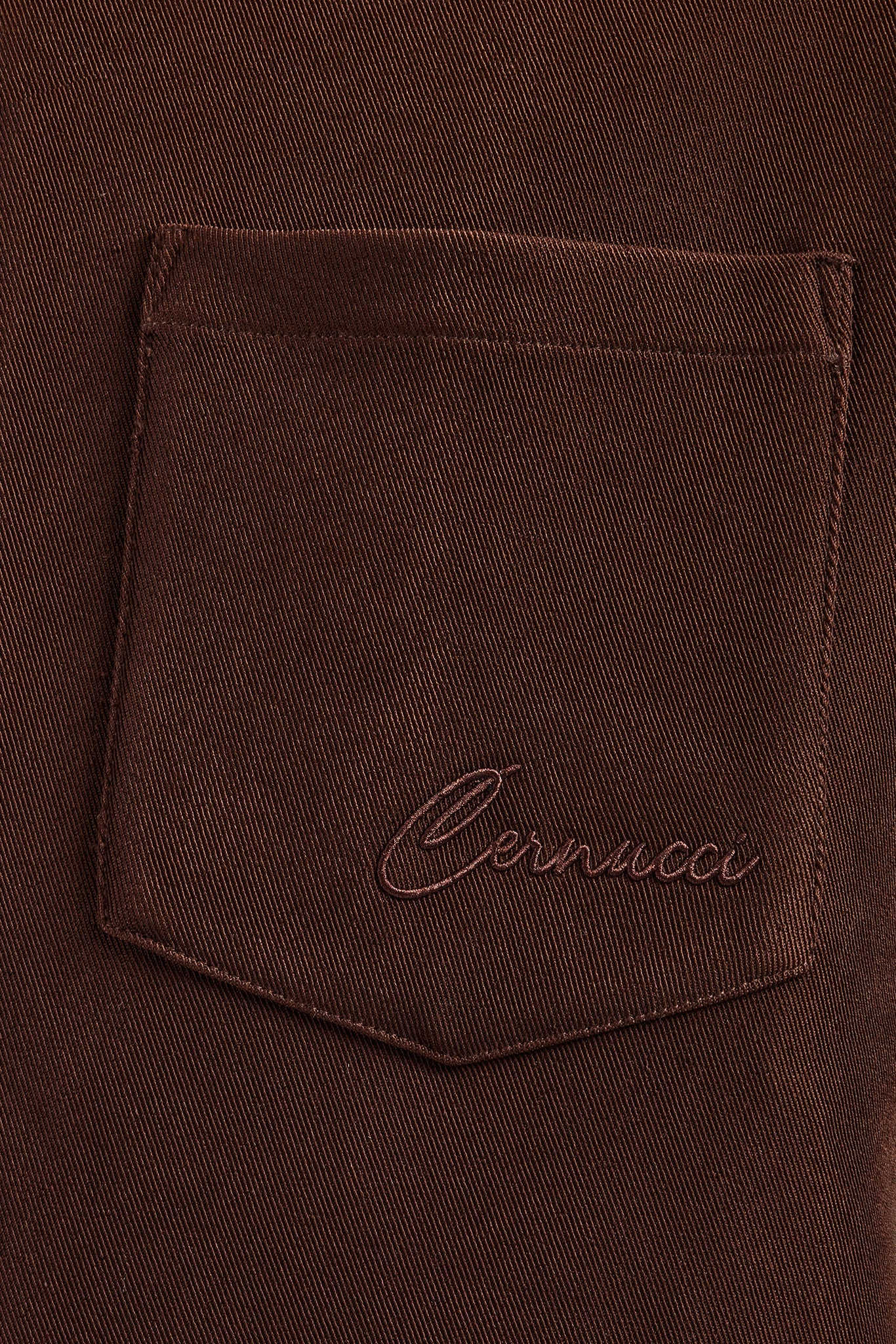 Pocket Twill Harrington Jacket - Chocolate